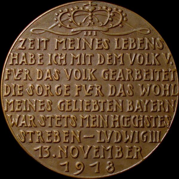 ABDICATION OF KING LUDWIG III OF BAVARIA - Image 2